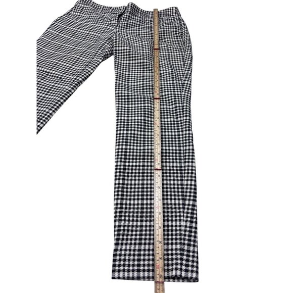 Express Columnist Black & White Houndstooth Womens Pants Size 2R Cotton Blend - Picture 3 of 11